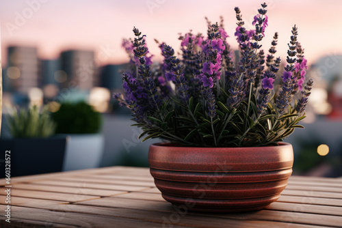 lavender flowers in a vase