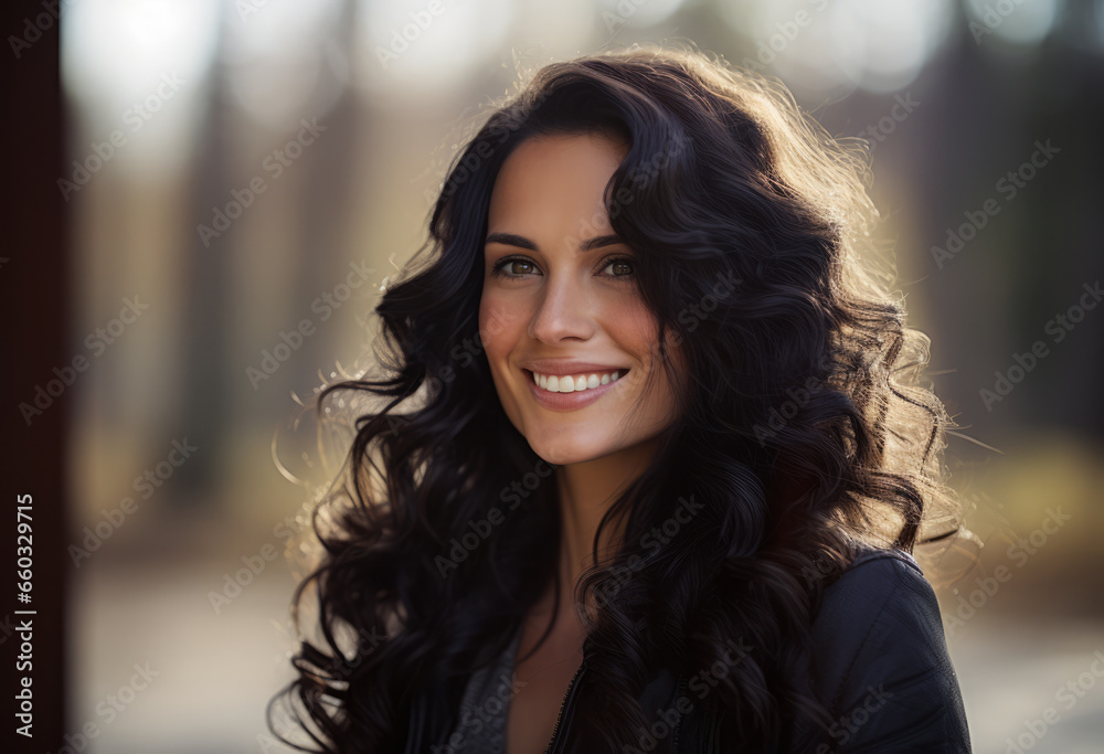 Portrait of a smiling young woman Portrait of a smiling young woman