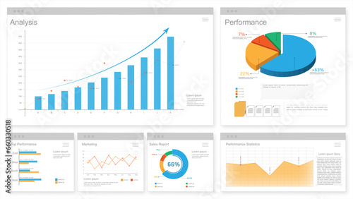 Analyzing chart  data colorful business screen digital display, Digital technology, Interface, Financial budget, Business planner diagram graphs financial analytics, Target goals success