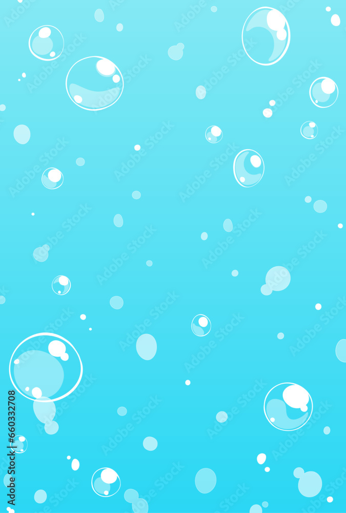 背景イラスト_水中の泡