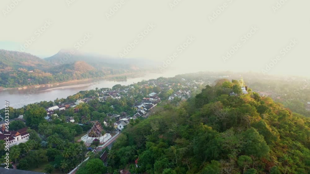 Aerial view of Luang Prabang Lao PDR Aerial view of Luang Prabang Lao PDR