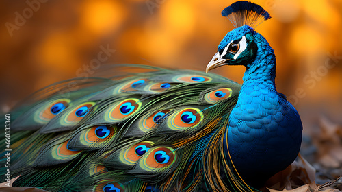 Close up of bird, peacock D...