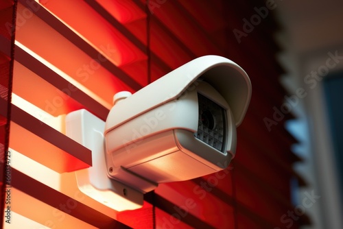 an illuminated infrared sensor from a burglar alarm system