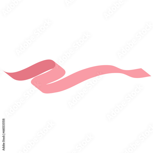 Pink ribbon breast cancer awareness symbol