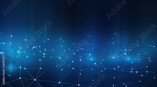 Abstract background Dots and lines for futuristic cyber technology and network connection