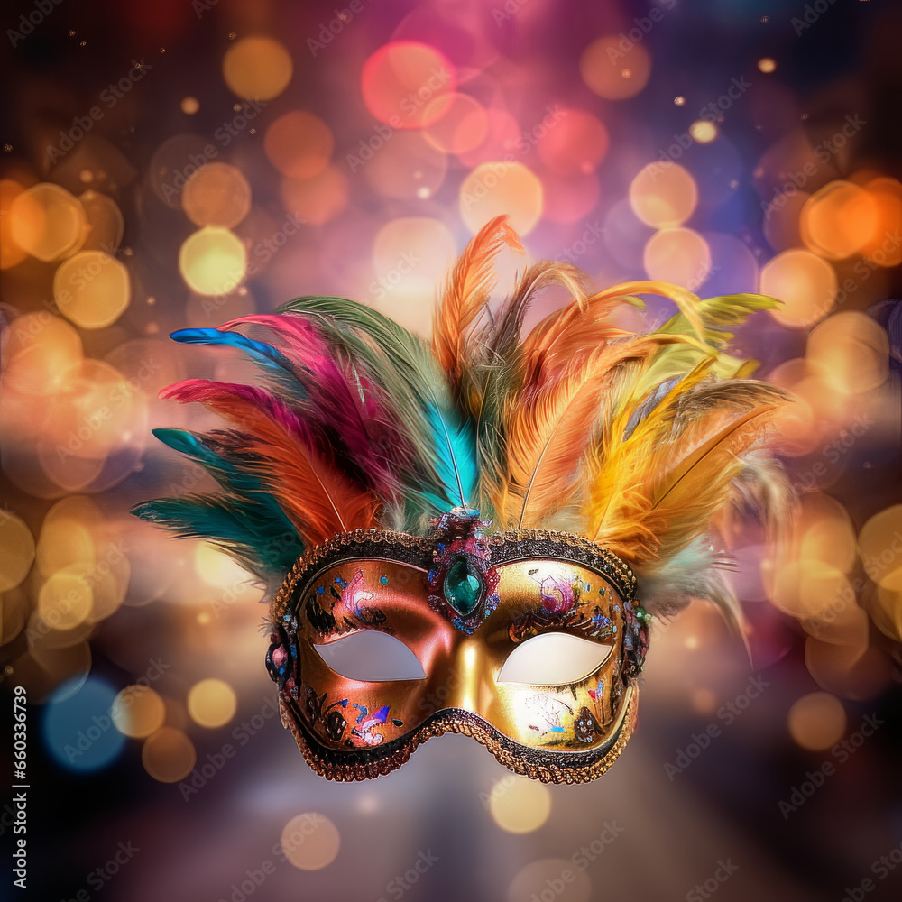 Mardi Gras Elegance: A Captivating Carnival Mask