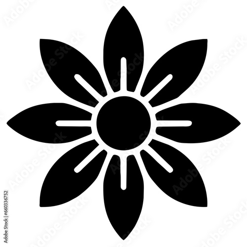 Blossom icons. Celebrating nature beauty. Floral vector symbols. Art in bloom. Designing flower elements