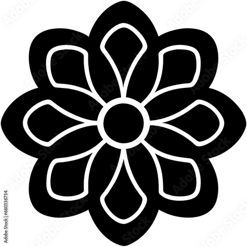 Blossom icons. Celebrating nature beauty. Floral vector symbols. Art in bloom. Designing flower elements