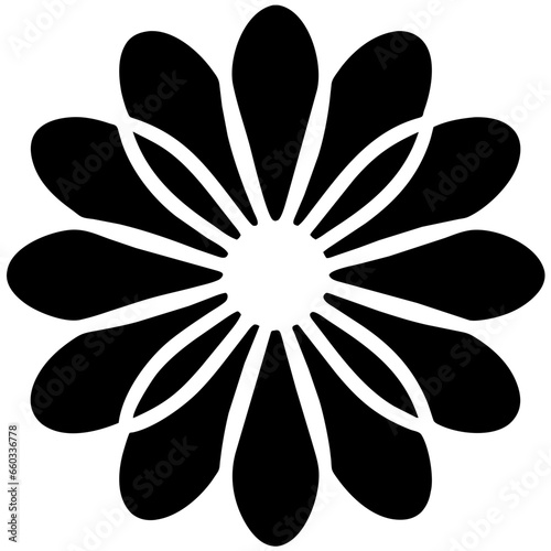 Blossom icons. Celebrating nature beauty. Floral vector symbols. Art in bloom. Designing flower elements