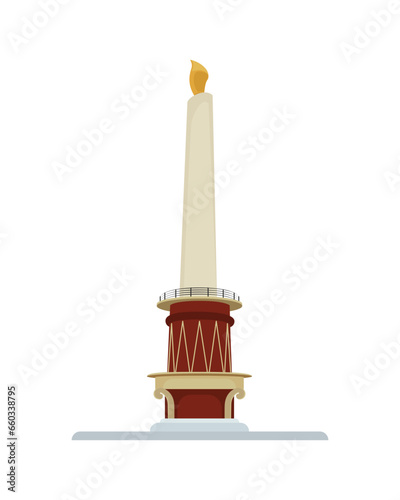 Candle monument statue of Manado Sulawesi Indonesia Tugu Lilin