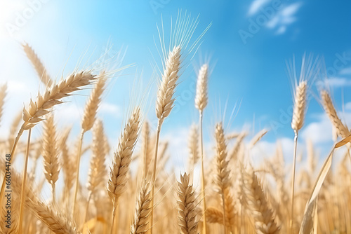 wheat field in the summer