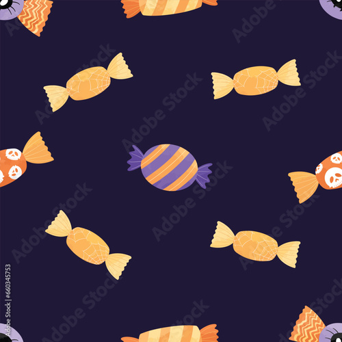 Halloween Candy Frame Background