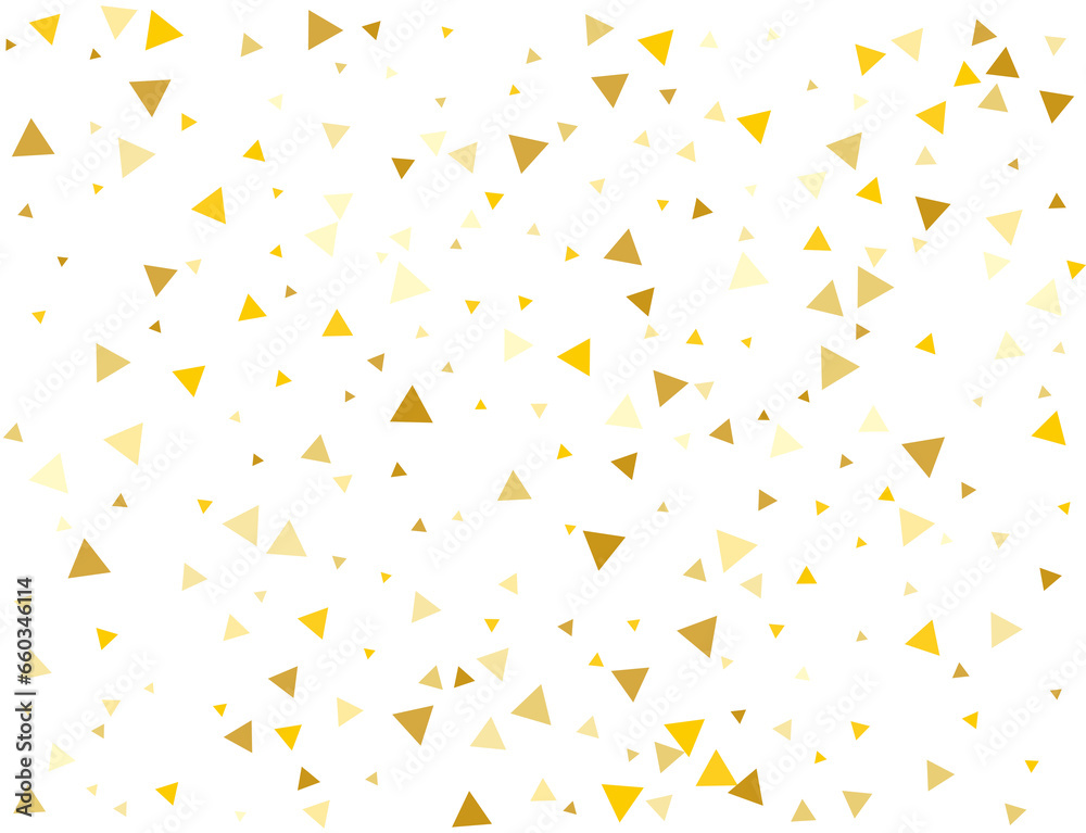 Christmas Golden Triangular Confetti Christmas Golden Triangular Confetti