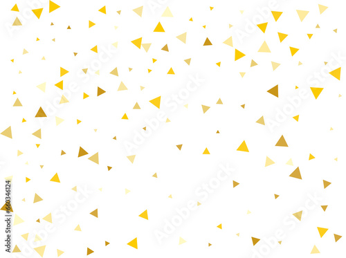 Christmas Golden Triangular Confetti