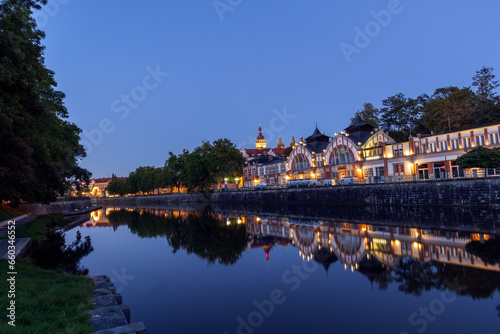 Evening on the waterfront with historic houses © Martin