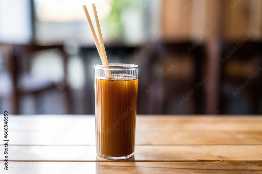 cold pressed juice in a tall glass with a metal straw cold pressed juice in a tall glass with a metal straw