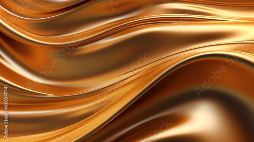 Luxury golden fabric background with copy space. AI generated image