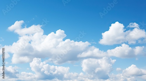 blue sky with cloud closeup . Generative AI