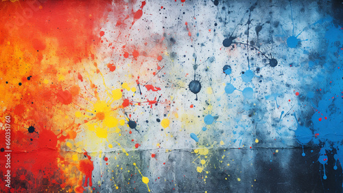 Spray painting concrete wall background. Generative AI