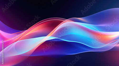 Digital art composition blends sophisticated elements with dynamic waves, creating a harmonious and visually striking wallpaper for technology projects.