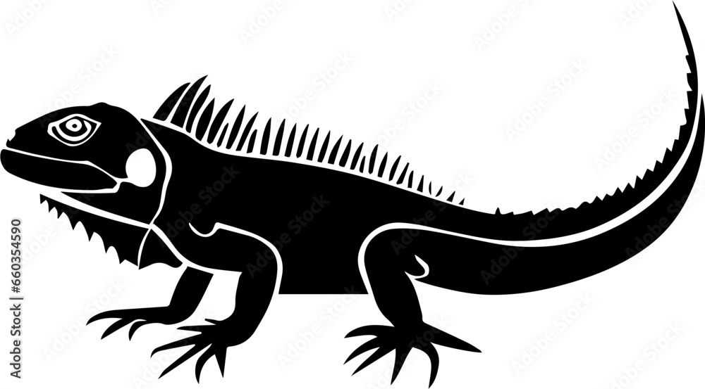 Fototapeta premium Jamaican Iguana icon 2