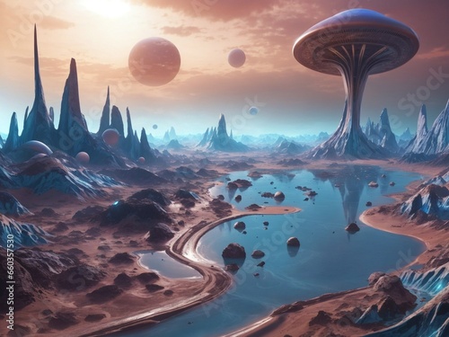 Alien Landscapes: AI Extraterrestrial Worlds