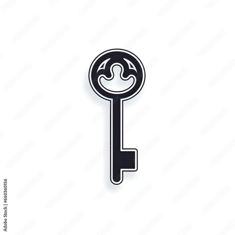 key isolated on white key isolated on white