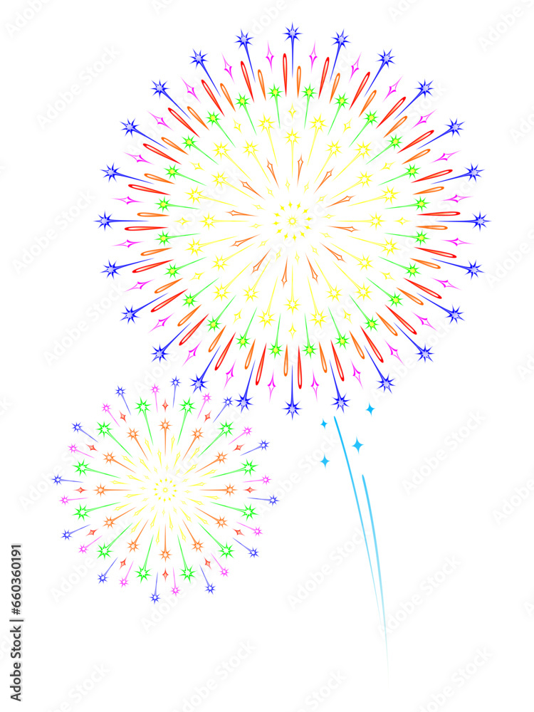 Fireworks vector for Carnival element