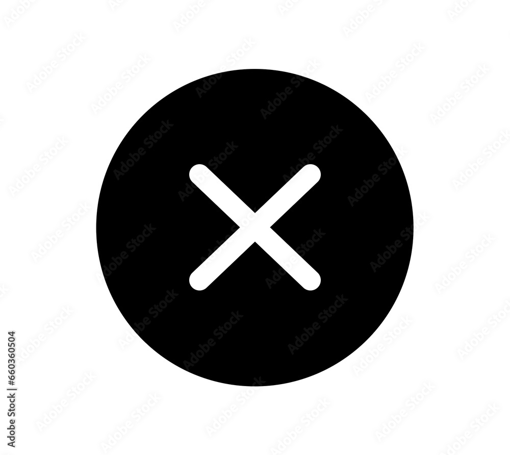 Illustration of a white cross in a dark circle Illustration of a white cross in a dark circle