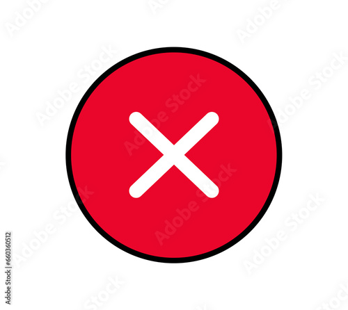 Illustration of a white cross in a red circle
