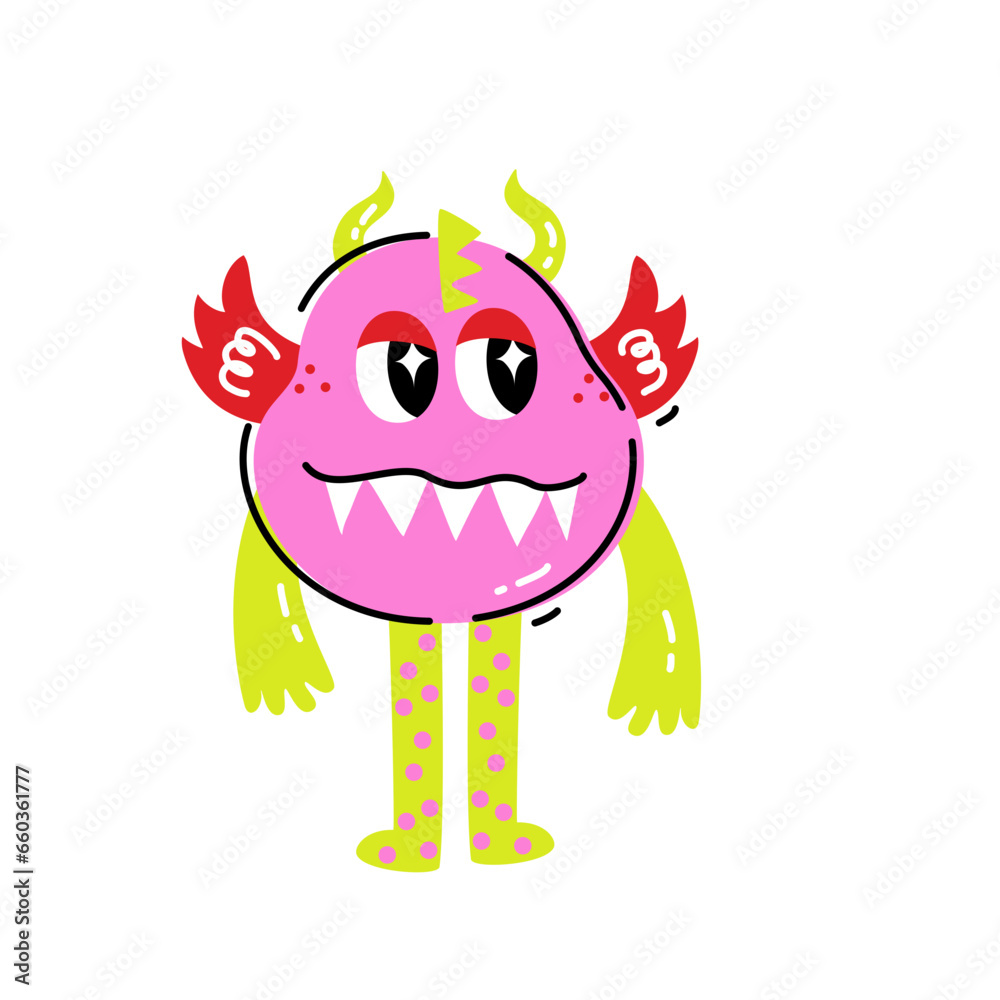 Cute Monster Character Doodle