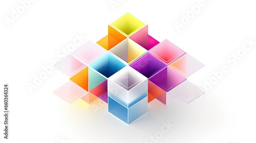 cubes concept isolated on white background