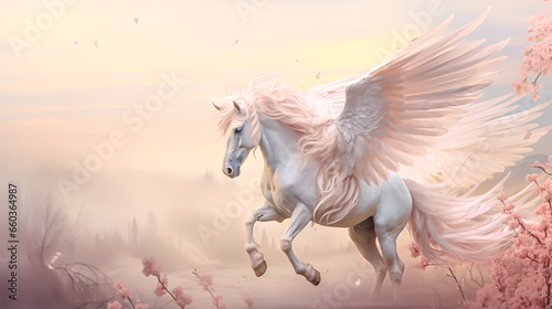 ペガサスのイメージ - image of Pegasus - No3-4 Generative AI