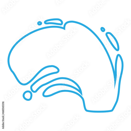 Water drops icon vector. Water illustration sign. Spray symbol. Ocean logo. Sea mark.