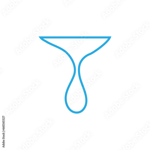 Water drops icon vector. Water illustration sign. Spray symbol. Ocean logo. Sea mark.