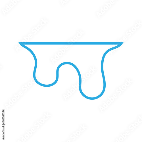 Water drops icon vector. Water illustration sign. Spray symbol. Ocean logo. Sea mark.