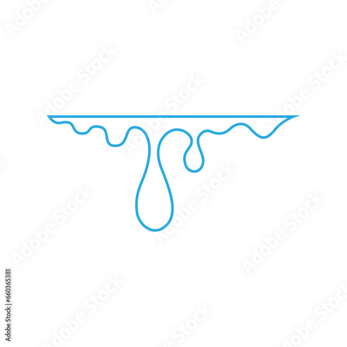 Water drops icon vector. Water illustration sign. Spray symbol. Ocean logo. Sea mark.