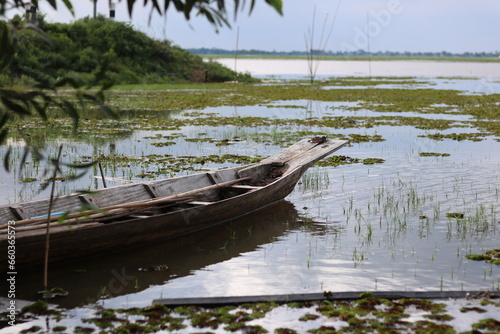 boat on the lake