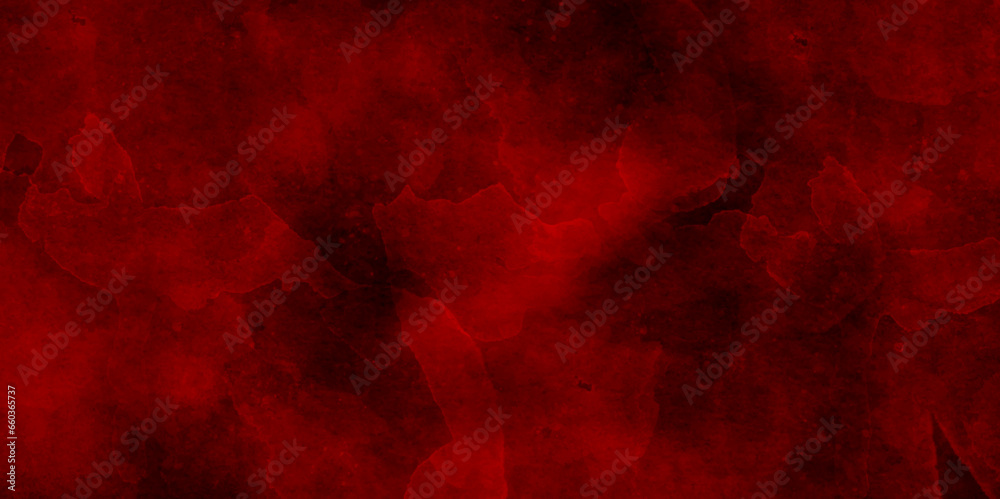 Red wall grunge texture hand painted watercolor horror texture background. red and black watercolor background abstract texture with color splash design.