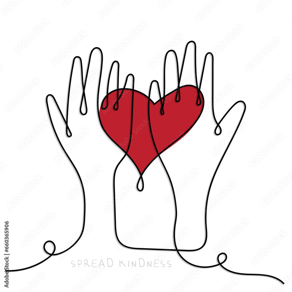 Obraz premium national heart month poster. Heart health care. Awareness is power. Spread the word and promote healthy lifestyle. Vector banner design.