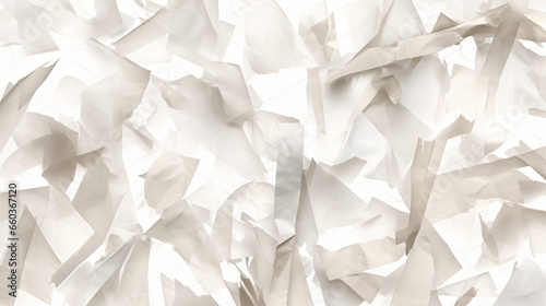 Lack ripped textured paper strips scraps isolated over white background