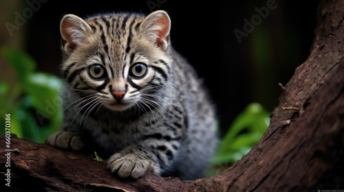 Geoffroy's cat, Leopardus geoffroyi, a wild cat native to South America