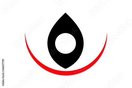 Third eye of Durga vector icon.