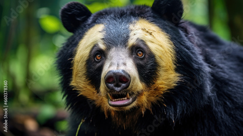 Spectacled bear or Andean bears are a subspecies that lives in South America