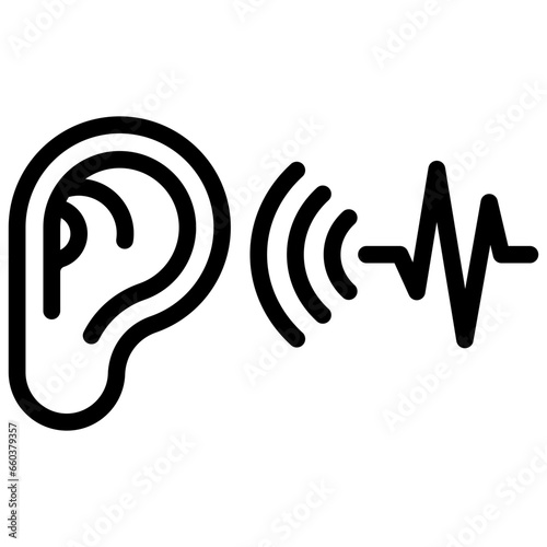 Auditory Outline Icon