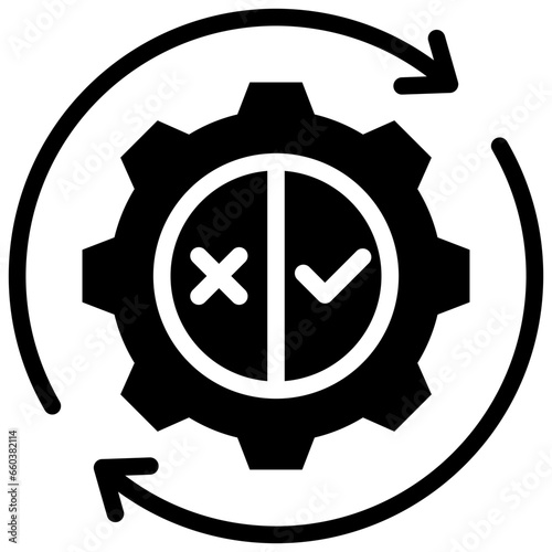 Test Automation Glyph Icon