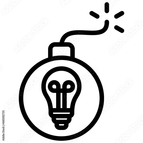 Disruptive Innovation Outline Icon