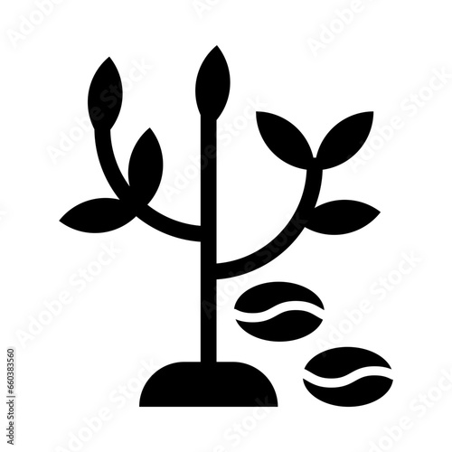 Coffer Tree Glyph Icon Design