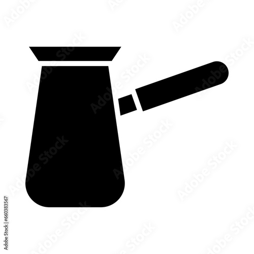 Cezve Glyph Icon Design
