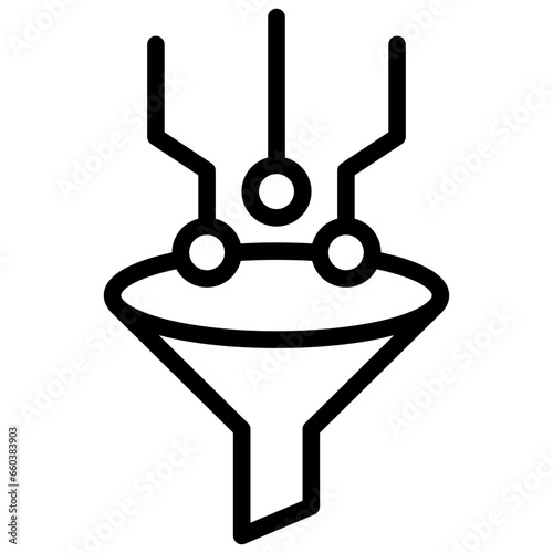 Traffic Filtering Outline Icon